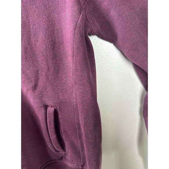 Carhartt Dunlow Full Zip Embroidered purple Fleece Sweatshirt Women's Medium - Picture 5 of 13